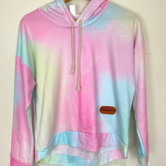 Tie-Dye Pastel Lightweight Hoodie Size XS - Picture 1 of 4